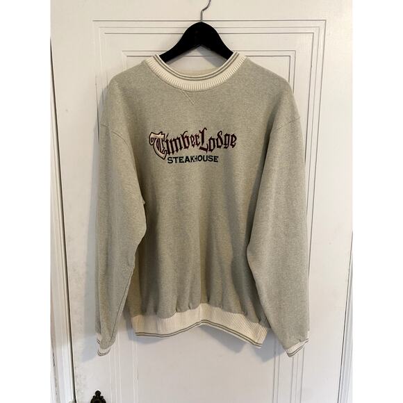 Vintage Timber Lodge Steakhouse Crewneck Sweatshirt - Picture 1 of 4